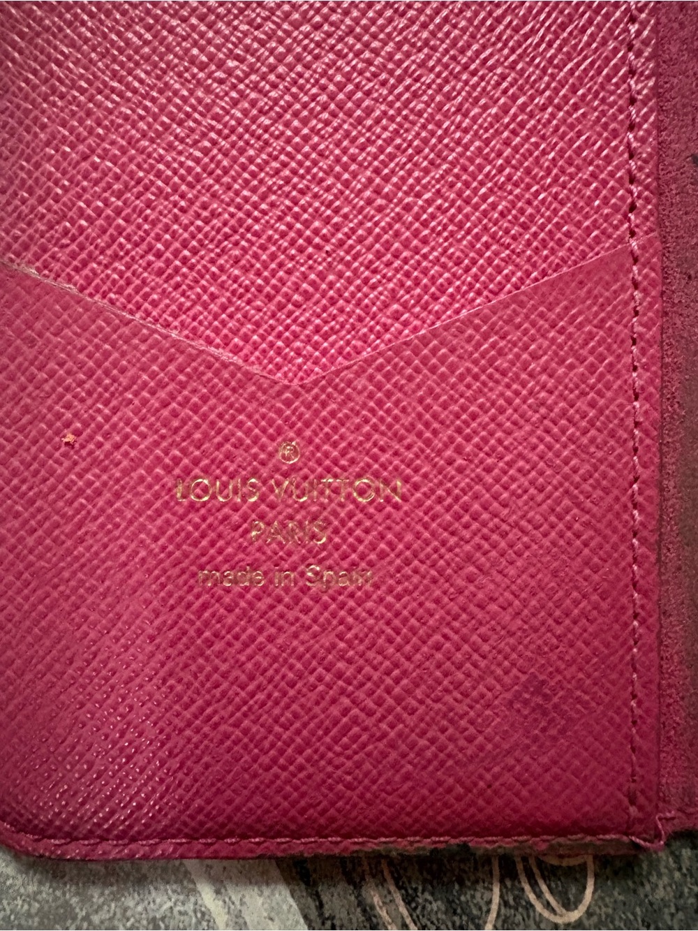 Louis Vuitton Brown Monogram Canvas Phone Case with Pink Trim - Picture 7 of 8